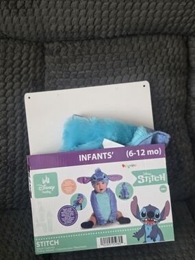 Disney Infant Stitch Costume in Turquoise and Purple (6-12 mo)